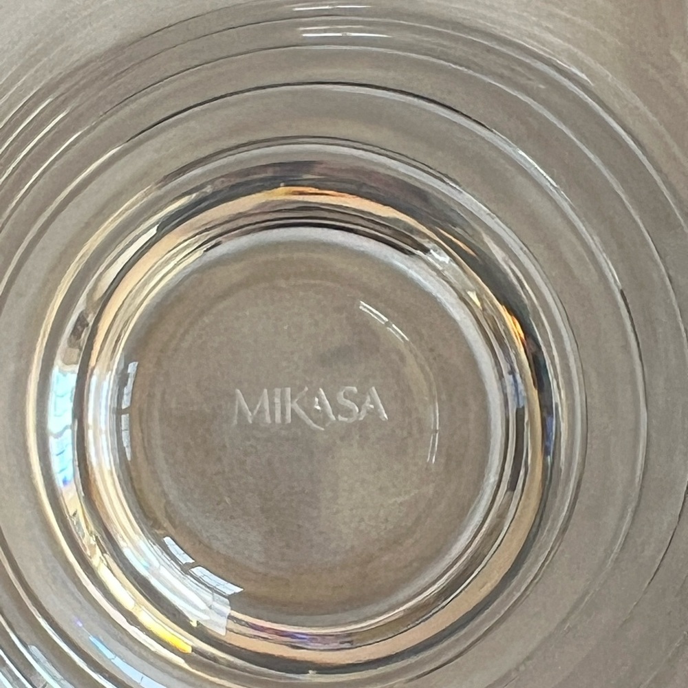 Mikasa Julie Signed 9 oz. Crystal Stemless Champagne Flutes – Set of 5 - Picture 3 of 6